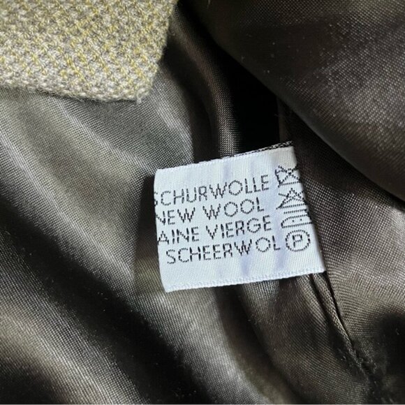 ESCADA Wool Double Breasted Plaid Blazer Jacket Women Size 38 (Medium) - Picture 9 of 11